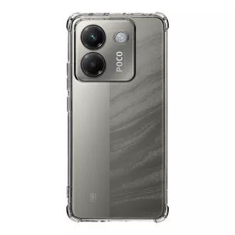 Taktični TPU pokrov Plyo za Poco M7 Pro Transparent