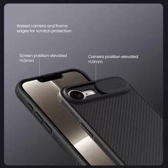 Nillkin CamShield PRO hrbtni pokrov za Apple iPhone 16e/17e črn