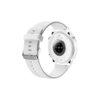 CARNEO Queen HR /44mm/srebrni/športni trak/bela