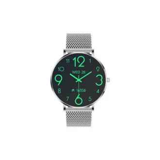 CARNEO Phoenix HR 2. generacija/41 mm/srebrni/legantni trak/srebrni CARNEO Phoenix HR 2. generacija/41 mm/srebrni/legantni trak/srebrni