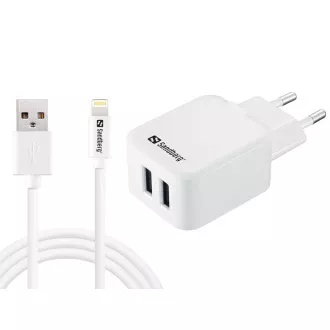 Sandbergov polnilec za izmenični tok EU Lightning 2,4A