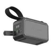 Sandberg Survivor Powerbank 40000 mAh PD100W, powerbanka za uporabo na prostem, črna