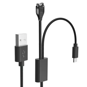 Taktični USB kabel za polnjenje in prenos podatkov 2v1 za Garmin Fenix 7   USB-C