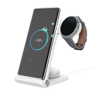 Nillkin PowerTrio 3v1 brezžični polnilec za Huawei Watch White - Rabljeno