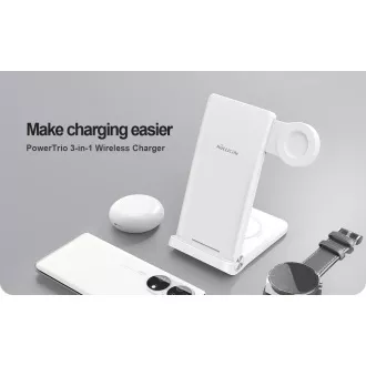 Nillkin PowerTrio 3v1 brezžični polnilec za Huawei Watch White
