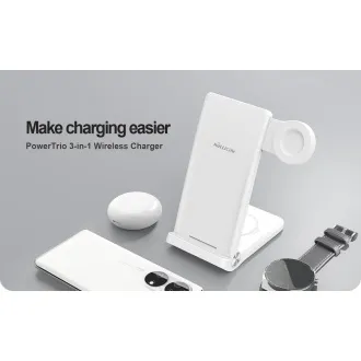 Nillkin PowerTrio 3v1 brezžični polnilec za Huawei Watch White - Rabljeno