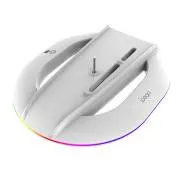 iPega P5S035SA Navpično stojalo (2xUSB-A) z RGB za PS5 Slim/PS5 Pro White