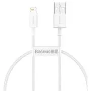 Baseus CALYS-02 vrhunski kabel za hitro polnjenje Lightning 2,4A 0,25 m bele barve