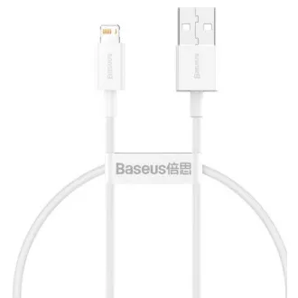 Baseus CALYS-02 vrhunski kabel za hitro polnjenje Lightning 2,4A 0,25 m bele barve