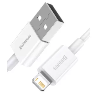 Baseus CALYS-02 vrhunski kabel za hitro polnjenje Lightning 2,4A 0,25 m bele barve