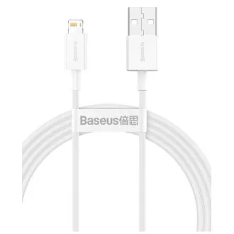 Baseus CALYS-B02 vrhunski kabel za hitro polnjenje Lightning 2,4A 1,5 m bele barve