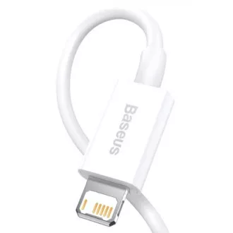Baseus CALYS-B02 vrhunski kabel za hitro polnjenje Lightning 2,4A 1,5 m bele barve
