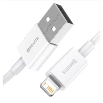 Baseus CALYS-B02 vrhunski kabel za hitro polnjenje Lightning 2,4A 1,5 m bele barve