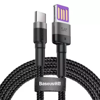 Baseus CATKLF-PG1 Cafule Hitro polnjenje podatkovni kabel USB obojestranski na USB 40W 1m sivo/črno
