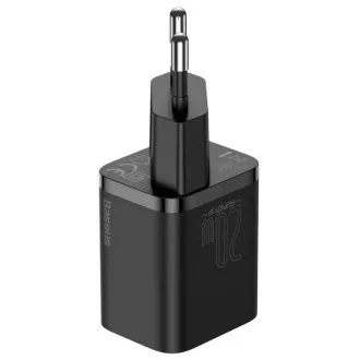 Baseus CCSUP-B01 Hitri polnilnik Super Si USB-C 20W črn Baseus CCSUP-B01 Hitri polnilnik Super Si USB-C 20W črn