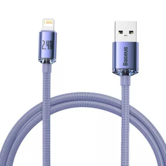 Baseus CAJY000005 Podatkovni kabel USB - Lightning 20W 1,2 m vijolične barve