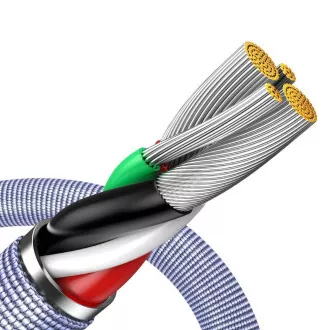 Baseus CAJY000005 Podatkovni kabel USB - Lightning 20W 1,2 m vijolične barve
