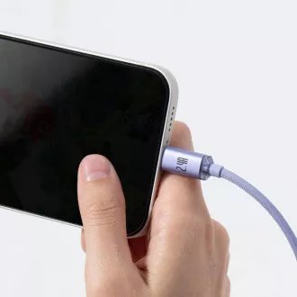 Baseus CAJY000005 Podatkovni kabel USB - Lightning 20W 1,2 m vijolične barve