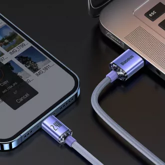 Baseus CAJY000005 Podatkovni kabel USB - Lightning 20W 1,2 m vijolične barve
