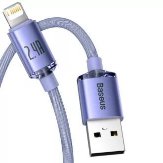 Baseus CAJY000005 Podatkovni kabel USB - Lightning 20W 1,2 m vijolične barve