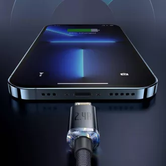 Baseus CAJY000005 Podatkovni kabel USB - Lightning 20W 1,2 m vijolične barve