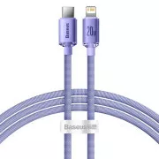 Baseus CAJY000205 Podatkovni kabel USB-C - Lightning 20W 1,2 m vijolične barve