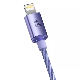Baseus CAJY000205 Podatkovni kabel USB-C - Lightning 20W 1,2 m vijolične barve
