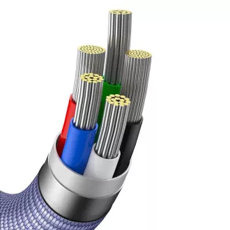Baseus CAJY000205 Podatkovni kabel USB-C - Lightning 20W 1,2 m vijolične barve