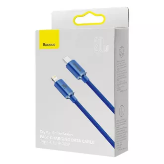 Baseus CAJY000203 Podatkovni kabel USB-C - Lightning 20W 1,2 m modri