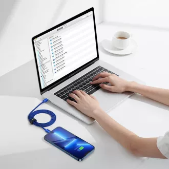 Baseus CAJY000203 Podatkovni kabel USB-C - Lightning 20W 1,2 m modri