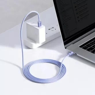 Baseus CAJY000705 Podatkovni kabel USB-C serije Crystal Shine - USB-C 100W 2 m vijolične barve