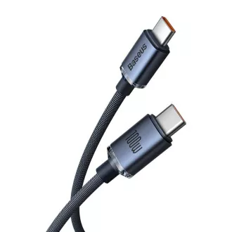 Baseus CAJY000701 Podatkovni kabel USB-C serije Crystal Shine - USB-C 100W 2 m črn