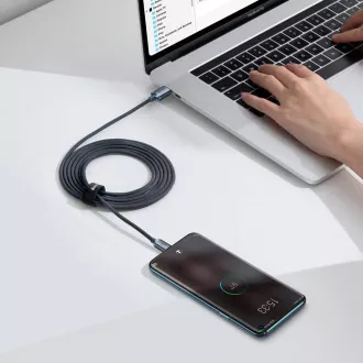 Baseus CAJY000701 Podatkovni kabel USB-C serije Crystal Shine - USB-C 100W 2 m črn