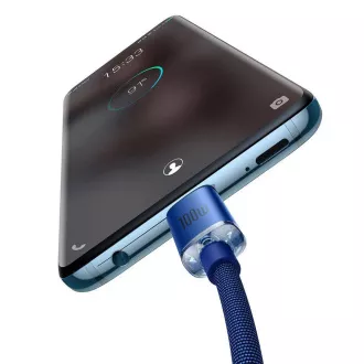 Baseus CAJY000703 Podatkovni kabel USB-C serije Crystal Shine - USB-C 100W 2m Modra