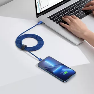 Baseus CAJY000703 Podatkovni kabel USB-C serije Crystal Shine - USB-C 100W 2m Modra