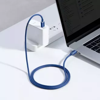 Baseus CAJY000603 Podatkovni kabel USB-C serije Crystal Shine - USB-C 100W 1,2 m Modra
