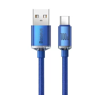 Baseus CAJY000503 Podatkovni kabel USB serije Crystal Shine - USB-C 100W 2m modri