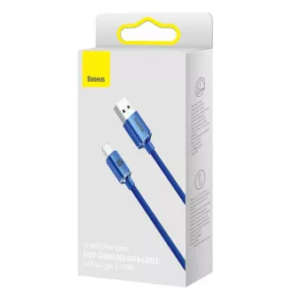Baseus CAJY000503 Podatkovni kabel USB serije Crystal Shine - USB-C 100W 2m modri