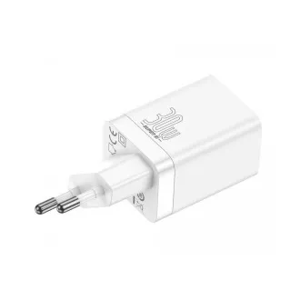 Baseus CCSUPP-E02 Hitri polnilec Super Si USB   USB-C 30W, bela