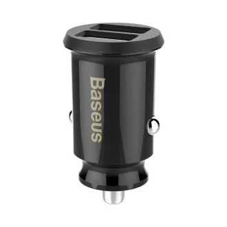 Baseus CCALL-ML01 Avtomobilski polnilec za zrna 15,5 W 2x USB črne barve