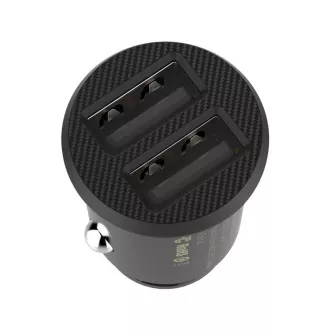 Baseus CCALL-ML01 Avtomobilski polnilec za zrna 15,5 W 2x USB črne barve