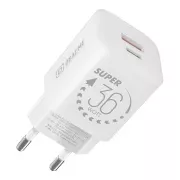 PAKET:ME GaN Potovalni polnilec USB-A   USB-C 36W Bela