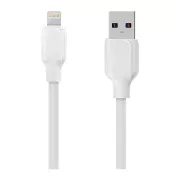 PAKET:ME Enostaven kabel USB-A/svetloba 1 m bele barve