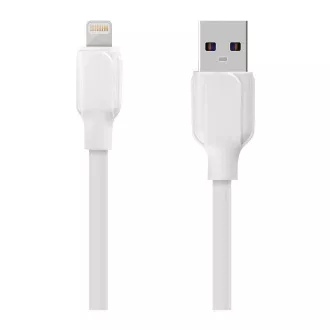 PAKET:ME Enostaven kabel USB-A/svetloba 1 m bele barve