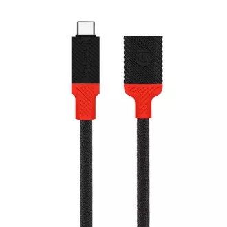 Taktični adapter Pin4Fun USB-C/Lightning 0,1 m črna/rdeča Taktični adapter Pin4Fun USB-C/Lightning 0,1 m črna/rdeča