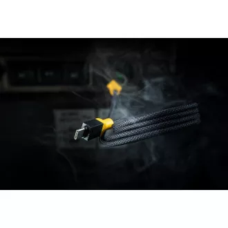 Taktična vrv MagRope USB-C/USB-C 1m črna/rumena