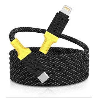 Taktična vrv MagRope USB-C/svetloba 1 m črna/rumena