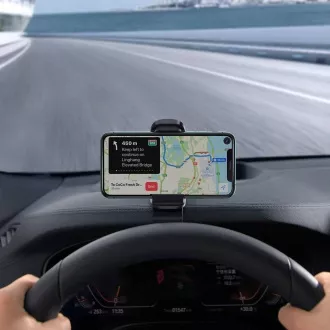 Baseus SUDZ-A01 Big Mouth Držalo za telefon na armaturni plošči s sponko črno