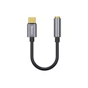 Baseus CATL54-0G Kabelska redukcija USB-C na 3,5-milimetrski zvočni priključek L54 (ženski), temno siva