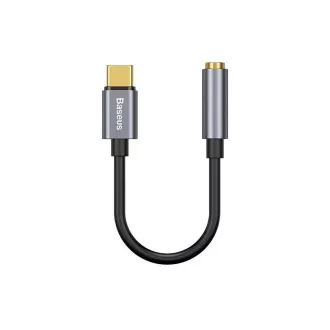 Baseus CATL54-0G Kabelska redukcija USB-C na 3,5-milimetrski zvočni priključek L54 (ženski), temno siva